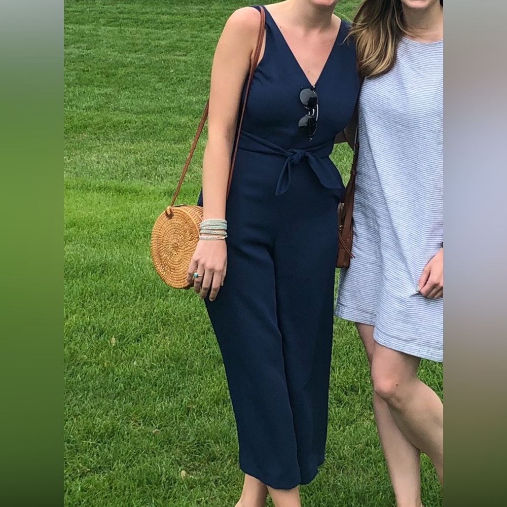 Blue Wilfred Jumpsuit, from Aritzia